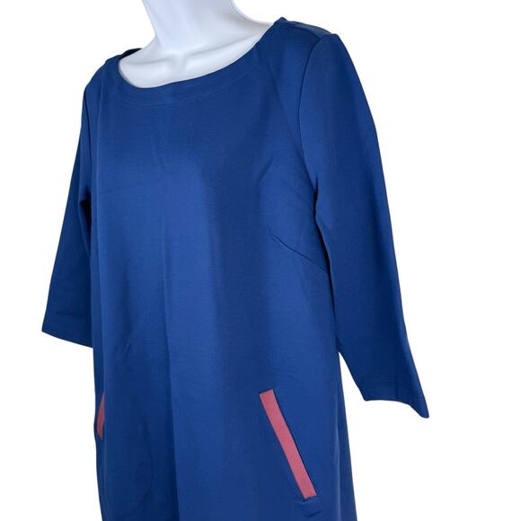 Betabrand Dress Womens Large Blue Half Day Shift Dress Business Casual Mature - Picture 7 of 10